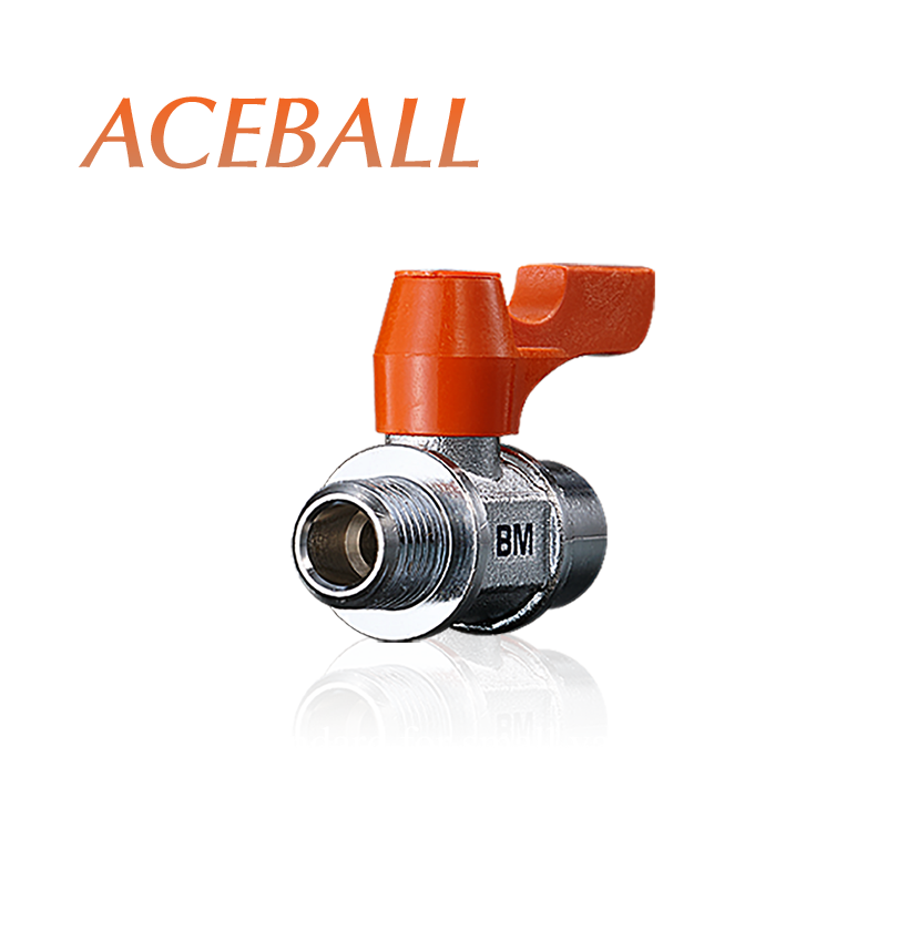 The standard for small valves with integrated valve and fittings | Aceball