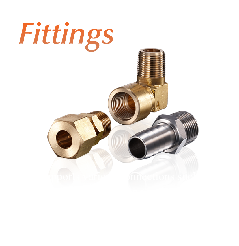 Supports various connections such as hoses and copper pipes Connection and conversion between different diameters and different standards | Fittings